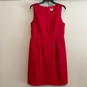 J Crew red sleeveless dress